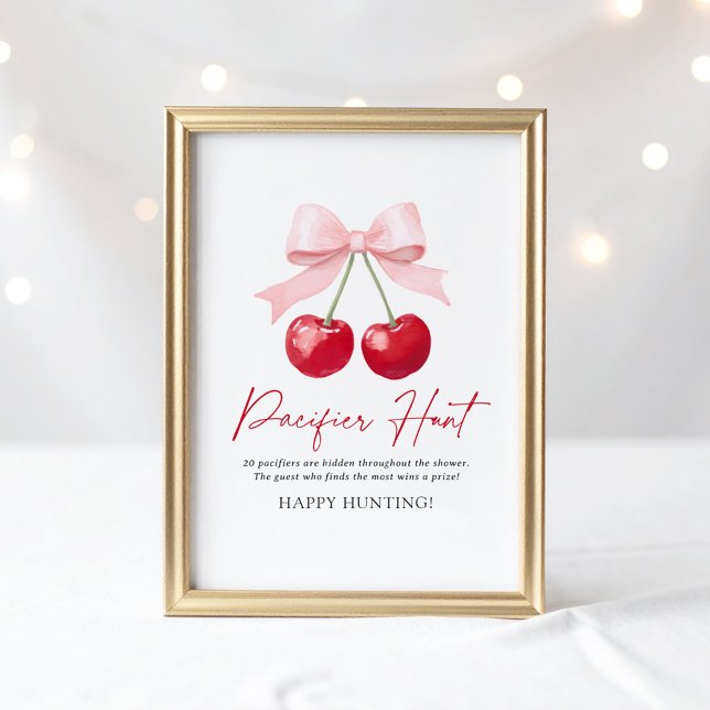 Cherry Baby Shower Nappar Hunt-tecken Poster (Skapare uppladdad)