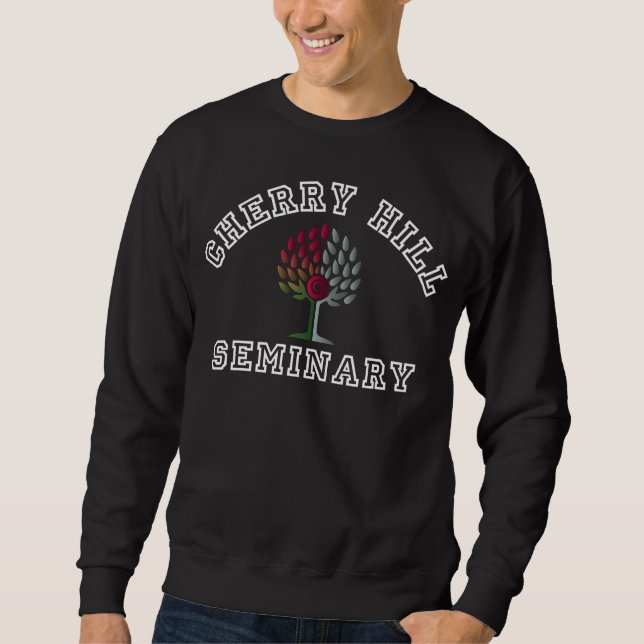 Cherry Backe Seminary Collegiate Manar Sweater Lång Ärmad Tröja (Framsida)