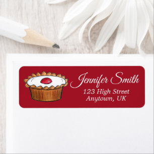 Cherry Bakewell Tart British Food Bakery Café Returadress Etikett