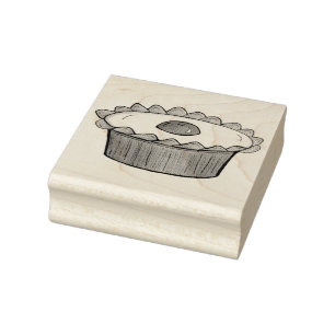Cherry Bakewell Tart British Food UK Pastry Baking Stämpel