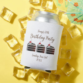 Cherry Black Forest Cake Slice Födelsedagsfest Foo