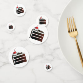 Cherry Black Forest Cake Slice Födelsedagsfest Foo