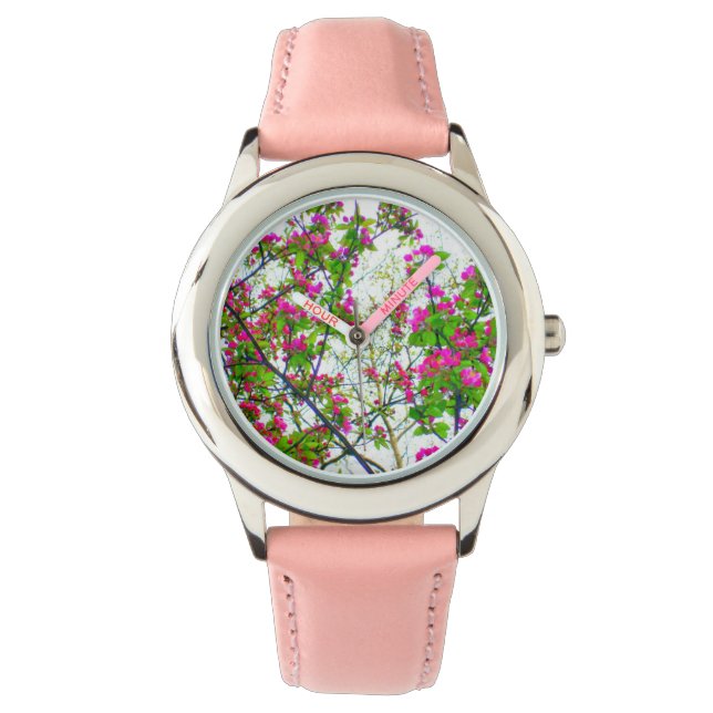 "Cherry Blommar Abstrakt" Watch Armbandsur (Framsida)