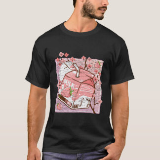 Cherry Blommar Aesthetic Strawberry Mjölk Kawaii T Shirt