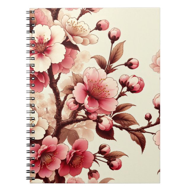 Cherry Blommar Anteckningsbok (Framsidan)