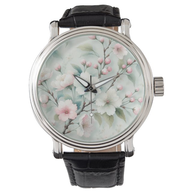 Cherry Blommar Armbandsur (Framsida)