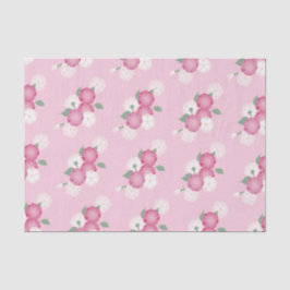Cherry Blommar (Background Färg Changeable) Tissu