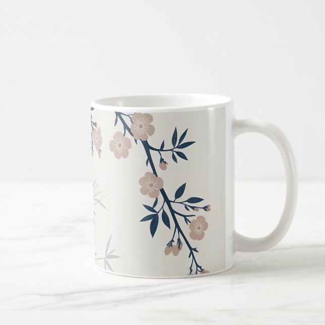 Cherry Blommar Bamboo Ceramic Mugg (Höger)