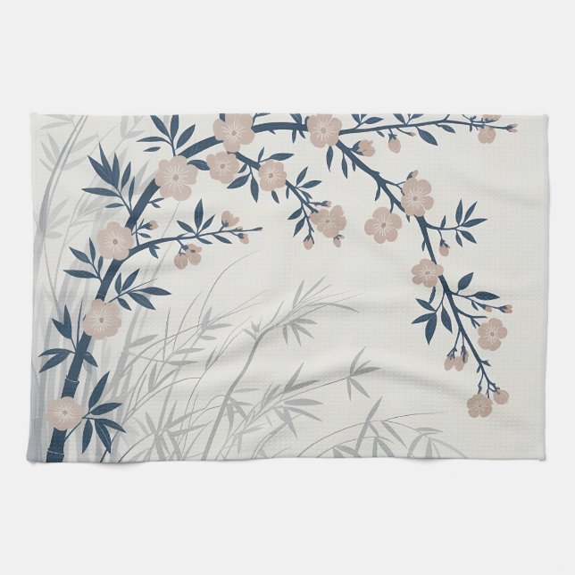 Cherry Blommar Bamboo Kitchen Towel Kökshandduk (Horisontell)