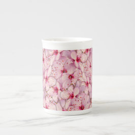 Cherry Blommar Benporslin Mugg