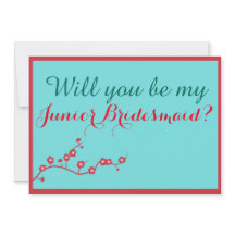 Cherry Blommar blir du min Junior Bridesmaid