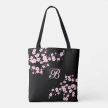 Cherry Blommar | Blommigt Rosa Black Anpassningsba