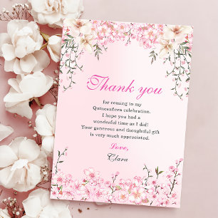 Cherry Blommar Blommigt Sweet sixteen Birthday Tack Kort