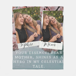 Cherry blommar blommor vår personlig mamma fleecefilt