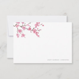 Cherry Blommar Bloom | Stationär Anteckningskort