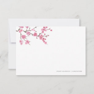 Cherry Blommar Bloom Stationär Anteckningskort