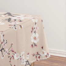 Cherry Blommar Bord Trasa Petal Patterned