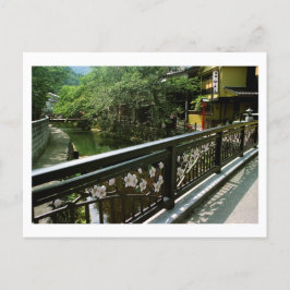 Cherry Blommar Bridge i Kinosaki Postcard Vykort