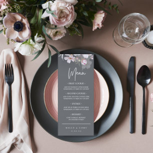 Cherry Blommar Bröllop Dinner Menu