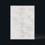 Cherry Blommar Bröllop Menu Meny<br><div class="desc">Underbart menyalternativ för bröllop-festligheter. Blommarna för körsbär är en känslig bakgrund för den här menyn. Menyobjekt finns längst fram. Använda mallen som ska anpassas.</div>