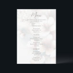 Cherry Blommar Bröllop Menu Meny<br><div class="desc">Underbart menyalternativ för bröllop-festligheter. Blommarna för körsbär är en känslig bakgrund för den här menyn. Menyobjekt finns längst fram. Använda mallen som ska anpassas.</div>