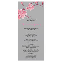 Cherry Blommar Bröllop Menu