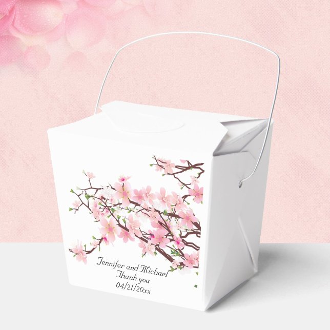 Cherry Blommar Bröllop Personalize Tack Presentaskar (Skapare uppladdad)
