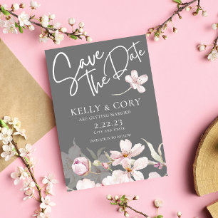 Cherry Blommar Bröllop spara datum cards Inbjudningar