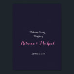 Cherry Blommar Bröllop Välkommen Poster<br><div class="desc">Cherry Blommar</div>