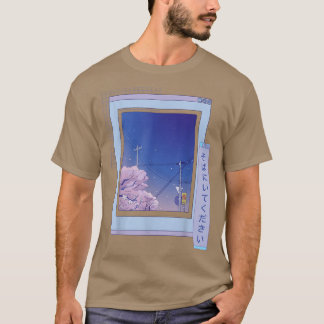 Cherry Blommar Browser Sakura Cute Anime Vaporwave T Shirt
