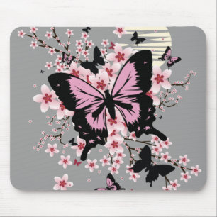 Cherry Blommar Butterflies Musmatta