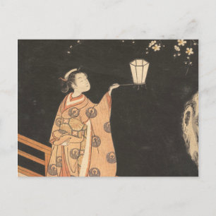 Cherry Blommar by Suzuki Harunobu Vykort