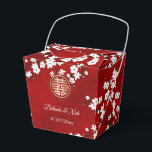 Cherry Blommar China Bröllop Presentaskar<br><div class="desc">Den här kinesiska bröllopsaffären har söt vit körsbärsfärs blommar grenar,  söta fjärilar och en lyckosymbol för dubbla i guld på en strålande röd bakgrund. Vacker röd vit och guld med brud och groom namn på fram- och baksidan. Så denna låda är designad för ge även för paret.</div>