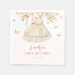 Cherry Blommar Clothesline Baby Shower Pappersservett