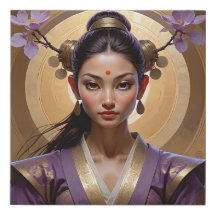 Cherry Blommar Empress Zen Porträtt