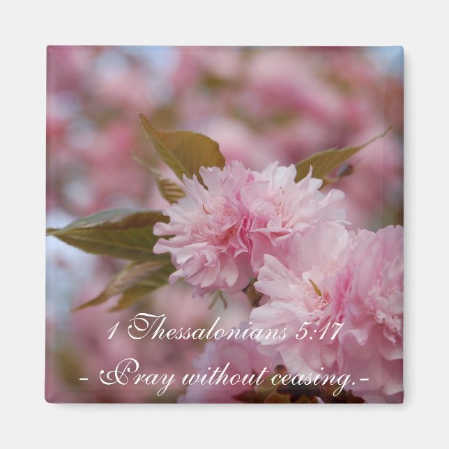 Cherry Blommar Faith Magnet (Framsidan)