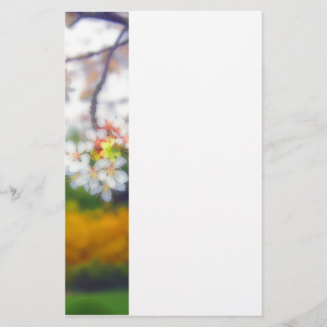 Cherry Blommar Fantasy Brevpapper (Framsida)