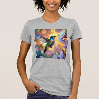 Cherry Blommar Fantasy Hummingbird T Shirt