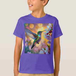 Cherry Blommar Fantasy Hummingbird T Shirt