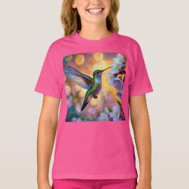 Cherry Blommar Fantasy Hummingbird T Shirt