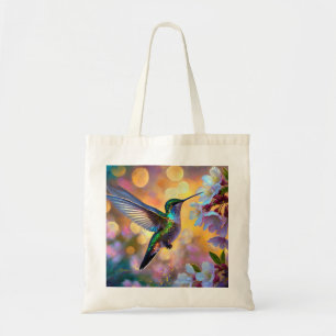 Cherry Blommar Fantasy Hummingbird Tygkasse