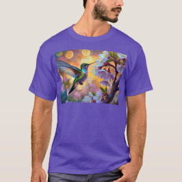 Cherry Blommar Fantasy Sunrise Hummingbird T Shirt