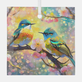 Cherry Blommar Fantasy Sunrise Songbird Julgransdekoration