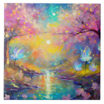 Cherry Blommar Fantasy Sunrise Stream
