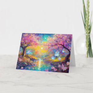 Cherry Blommar Fantasy Sunrise Stream Kort