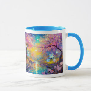 Cherry Blommar Fantasy Sunrise Stream Mugg