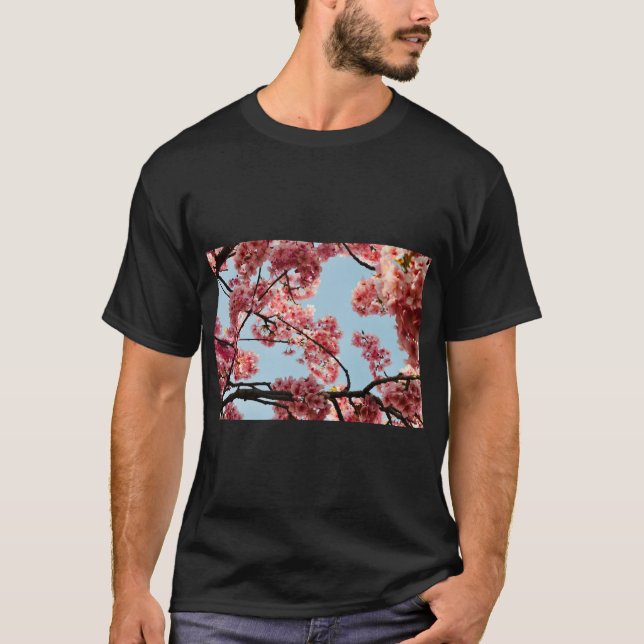 : "Cherry Blommar Flowers Aesthetic T Shirt (Framsida)