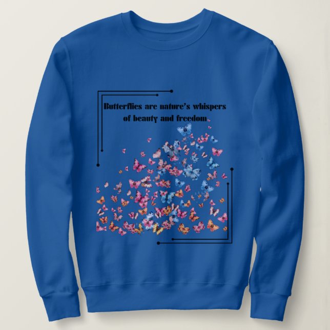 Cherry Blommar Freedom Sweatshirt T Shirt (Design framsida)