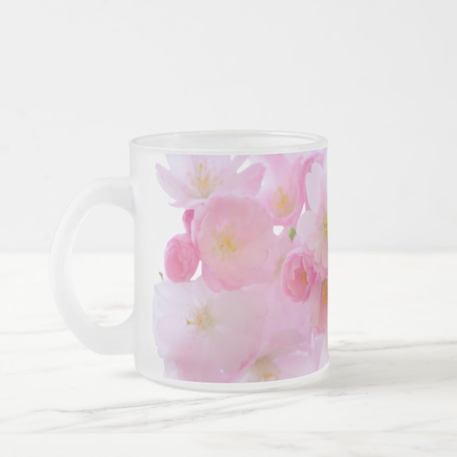 Cherry blommar Frosted Glass Mugg (Vänster)