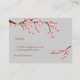 Cherry Blommar Garden WedWedding OSA kort